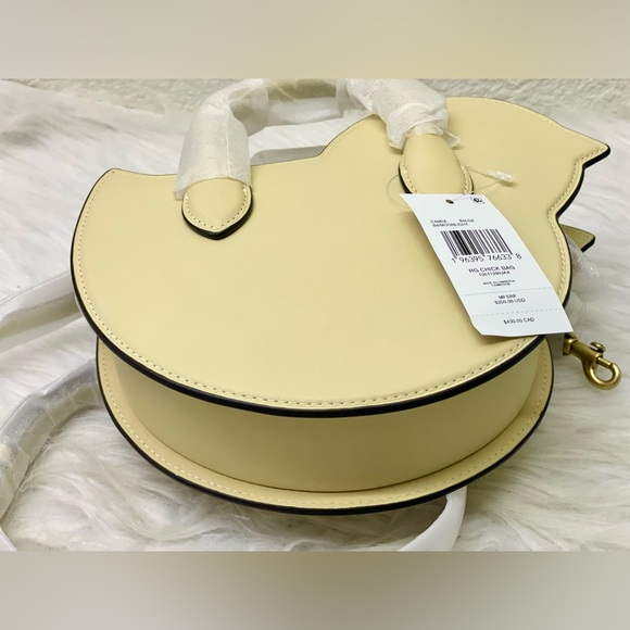 Coach Glovetanned Leather Top Handle Crossbody Bag Chick Chicken CAM58 Moonlight - Picture 14 of 16